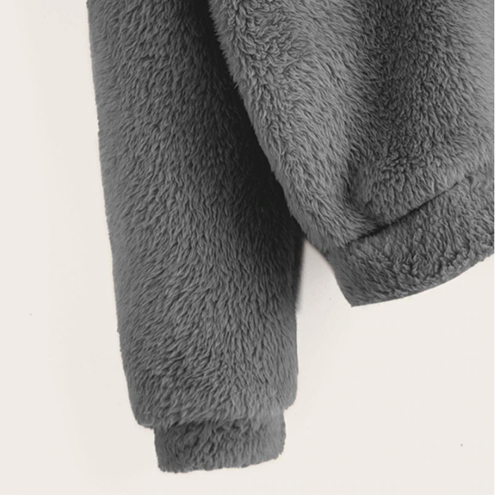 Grey outlet teddy hoodie